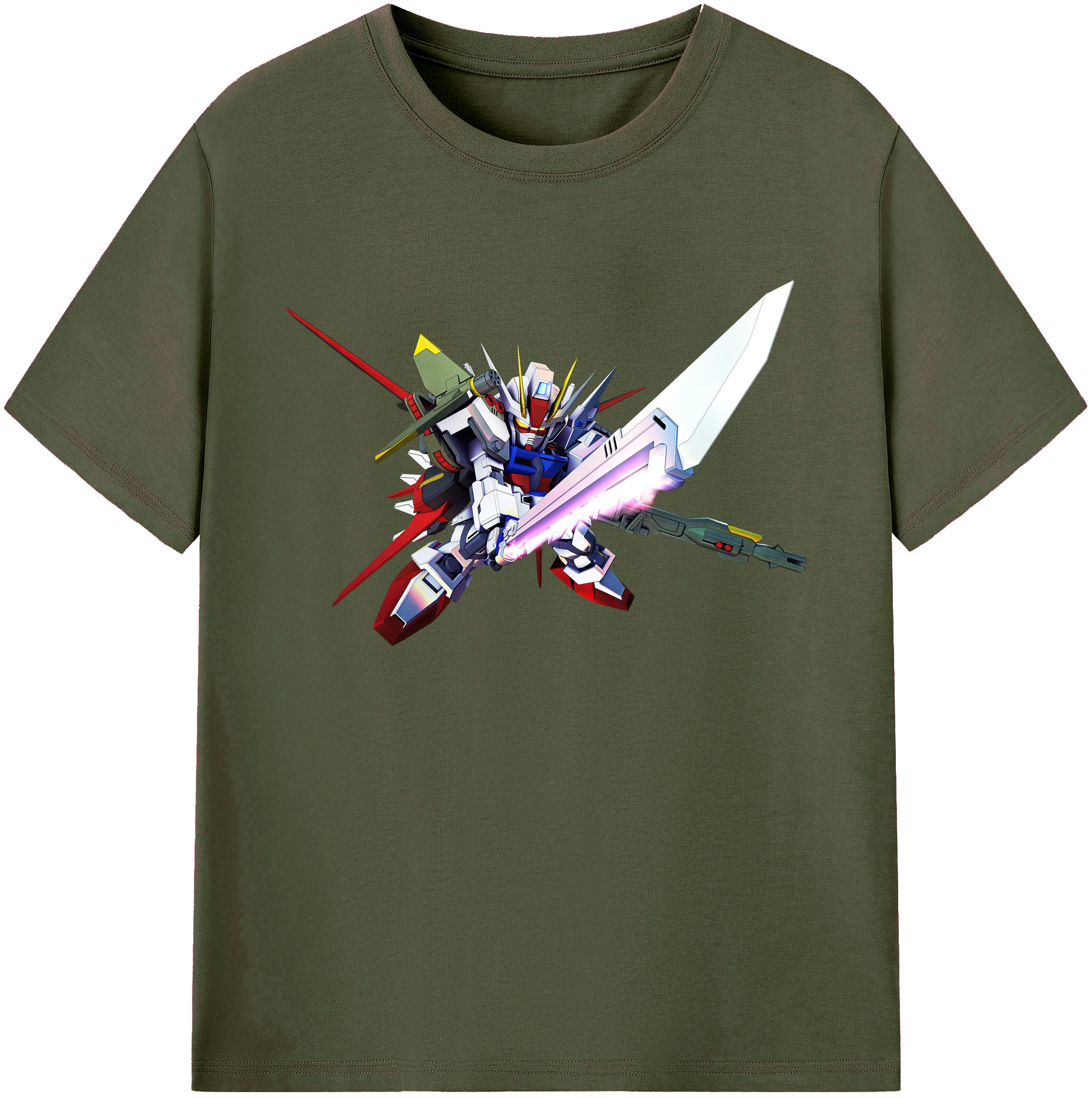 （画像用） 機動戦士ガンダム Mobile Suit Gundam 綿100％ メンズ半袖Tシャツ｜肌触りやわらか＆通気性